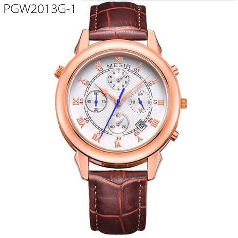 Original Military Watch Men Quartz Wristwatch Clock Genuine Leather Bracelet Roman Dial Classic Watches